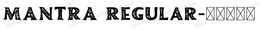 MANTRA Regular字体转换